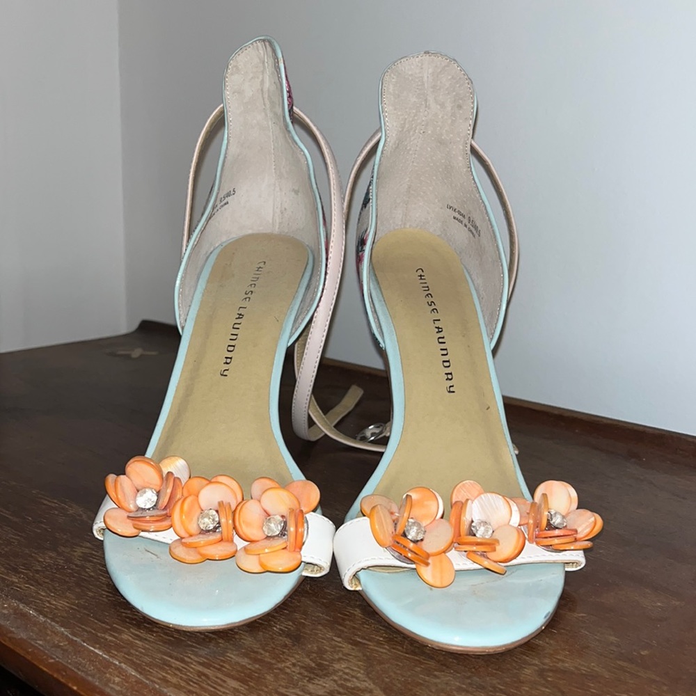 Chinese Laundry Floral Heels